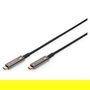 Digitus Cable USB-C a USB-C AOC AV, USB 3.2 Gen 1, 4K Ultra HD a 60 Hz, 20 m, Negro, Plug & Play, Conectores Macho Chapados en Oro