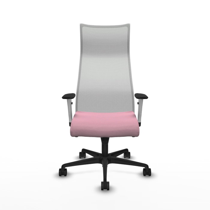 PIQUERAS Y CRESPO Sillón Albacete con mecanismo Sincro, Tela Rosa y Malla Blanca PIQUERAS Y CRESPO Sillón Albacete con mecanismo Sincro, Tela Rosa y Malla Blanca