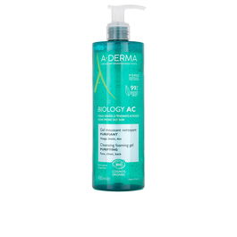 A-DERMA BIOLOGY AC Gel Limpiador Facial 400 ml para Piel Grasa y Acneica