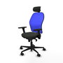 PIQUERAS Y CRESPO Silla de oficina Jorquera Negro/Azul