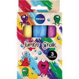 Tizas De Colores Centrum Jumbo Color Estuche De 3 (Set de 24)