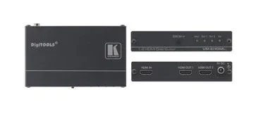Kramer VM-2HXL Divisor de Video HDMI 1 Entrada 2 Salidas (1x2) Spliter Negro