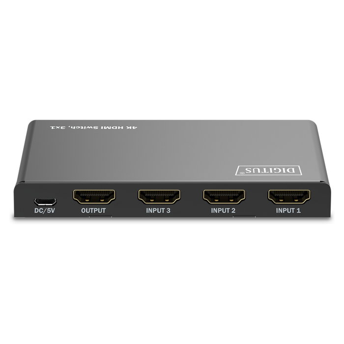 Digitus HDMI Switch 4x1 4K 60Hz HDCP 2.3 Selector de Fuente de Video 4 Entradas 1 Salida para TV, Monitor, Consola Digitus HDMI Switch 4x1 4K 60Hz HDCP 2.3 Selector de Fuente de Video 4 Entradas 1 Salida para TV, Monitor, Consola
