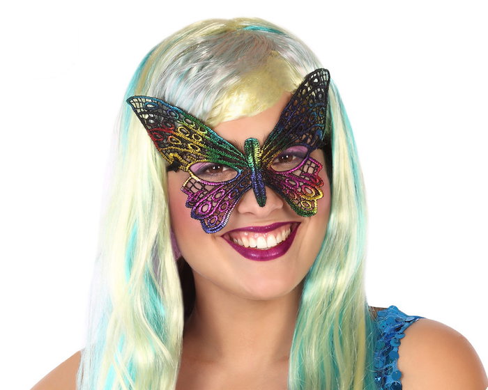 Antifaz Mariposa Multicolor Mujer Adulto Antifaz Mariposa Multicolor Mujer Adulto