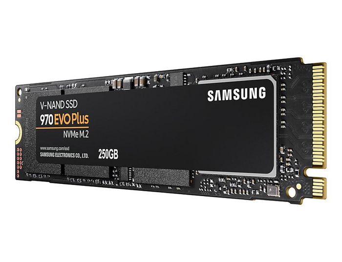 Samsung 970 EVO Plus SSD NVMe M.2 2280 250 GB PCIe 3.0 x4, Alto Rendimiento, Tecnología V-NAND, 3500/3300 MB/s