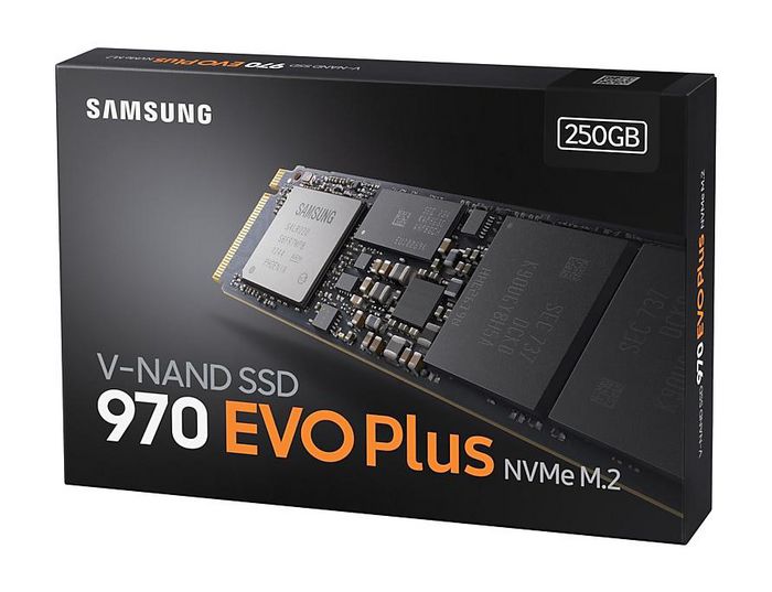 Samsung 970 EVO Plus SSD NVMe M.2 2280 250 GB PCIe 3.0 x4, Alto Rendimiento, Tecnología V-NAND, 3500/3300 MB/s