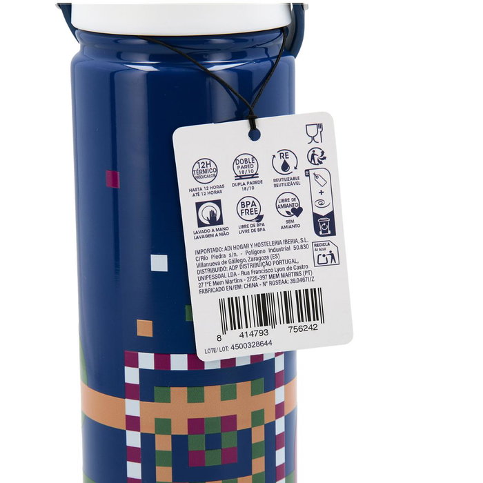 Botella Térmica con Pajita Dream Quid 750 mL (12 Unidades)