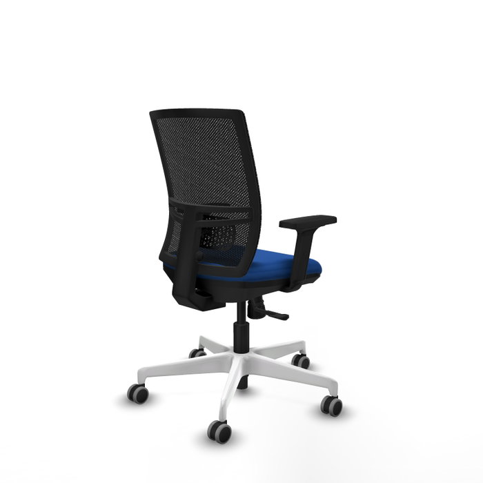 PIQUERAS Y CRESPO Silla de oficina Yunquera con mecanismo Sincro, Azul y Negro