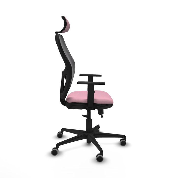 PIQUERAS Y CRESPO Silla de oficina Jorquera Rosa y Negro