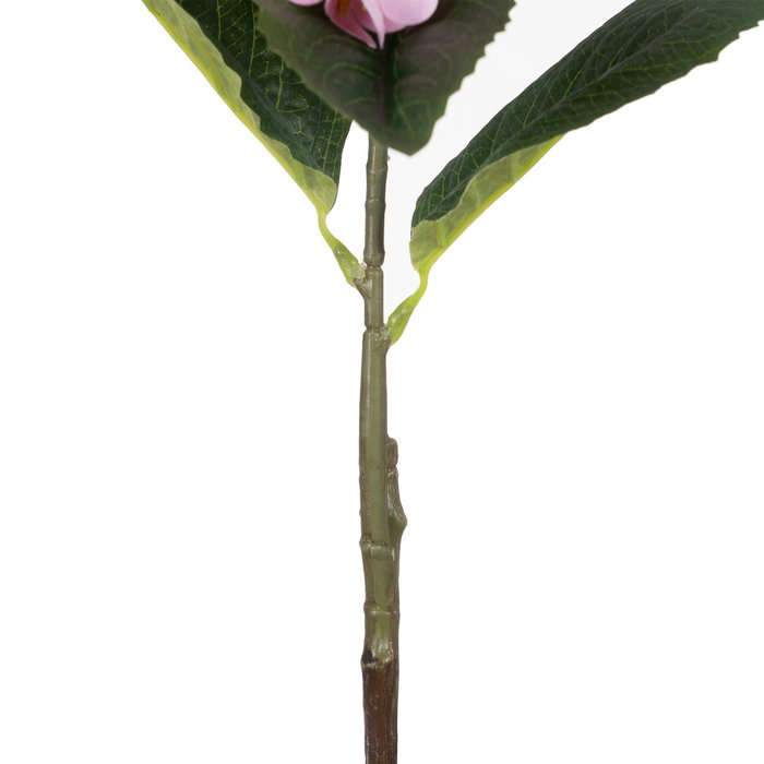 Flor Hortensia Rosa Tejido Decoración 74 cm (Set de 12)