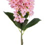Flor Hortensia Rosa Tejido Decoración 74 cm (Set de 12)