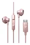 Energy Sistem EasyPods Auriculares Intraurales Alámbricos con Micrófono, USB-C, Compatible con Asistentes de Voz, Control de Reproducción, Color Oro Rosa