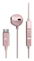 Energy Sistem EasyPods Auriculares Intraurales Alámbricos con Micrófono, USB-C, Compatible con Asistentes de Voz, Control de Reproducción, Color Oro Rosa