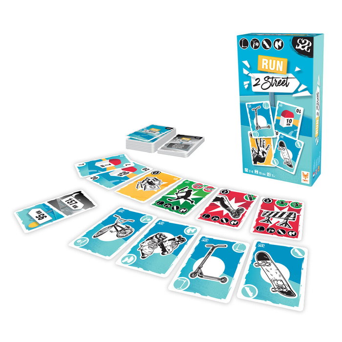 TOPI GAMES Run 2 Street Juego de Cartas Español, Inglés, Francés para +7 Años 2-8 Jugadores 15 Minutos TOPI GAMES Run 2 Street Juego de Cartas Español, Inglés, Francés para +7 Años 2-8 Jugadores 15 Minutos