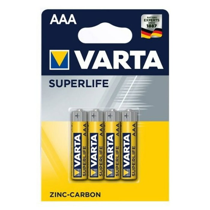Varta Superlife AAA Zinc Carbon Pack de 4 Varta Superlife AAA Zinc Carbon Pack de 4