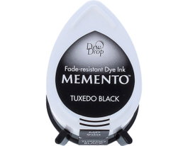 Tsukineko Almohadilla de tinta MEMENTO negro esmoquin translúcida 32x50mm