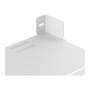 Oplite 102070 Soporte para PC y Consola, Color Blanco, Acero, Capacidad 30 kg, Ancho 600 mm, Profundidad 300 mm, Para Cockpit R8
