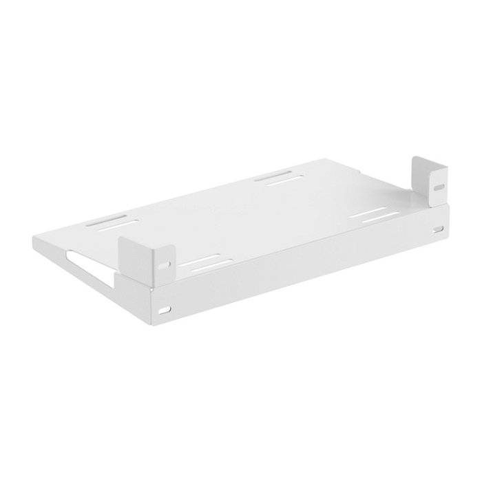 Oplite 102070 Soporte para PC y Consola, Color Blanco, Acero, Capacidad 30 kg, Ancho 600 mm, Profundidad 300 mm, Para Cockpit R8