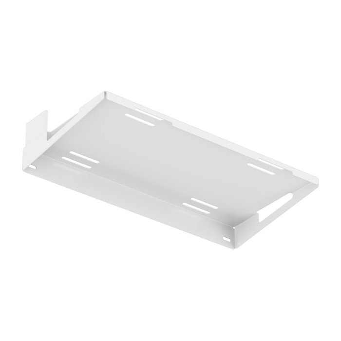 Oplite 102070 Soporte para PC y Consola, Color Blanco, Acero, Capacidad 30 kg, Ancho 600 mm, Profundidad 300 mm, Para Cockpit R8