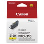Canon PFI-5100 Cartucho de Tinta Amarilla, 14.4 ml, Compatible con imagePROGRAF PRO-310 y Serie PFI-5100, Pack Individual, Tinta Original