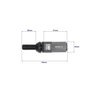Omp Juego de 20 Tornillos de Rueda Speed M12x1.5 con Protector Plata