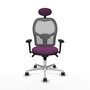 PIQUERAS Y CRESPO Silla de oficina Jorquera con mecanismo Sincro, Morado y Gris