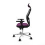 PIQUERAS Y CRESPO Silla de oficina Jorquera con mecanismo Sincro, Morado y Gris