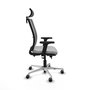 PIQUERAS Y CRESPO Silla de oficina Haches Gris con mecanismo Sincro/Traslack
