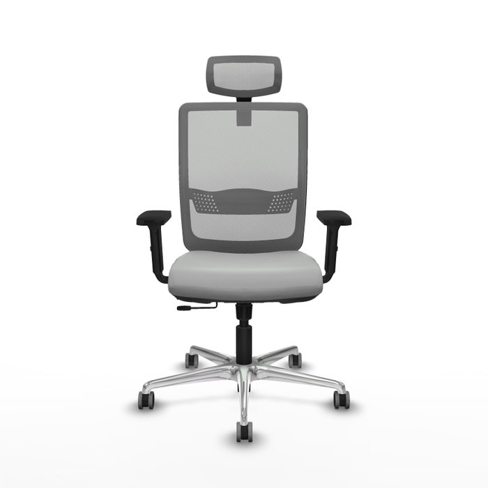PIQUERAS Y CRESPO Silla de oficina Haches Gris con mecanismo Sincro/Traslack PIQUERAS Y CRESPO Silla de oficina Haches Gris con mecanismo Sincro/Traslack