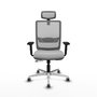 PIQUERAS Y CRESPO Silla de oficina Haches Gris con mecanismo Sincro/Traslack