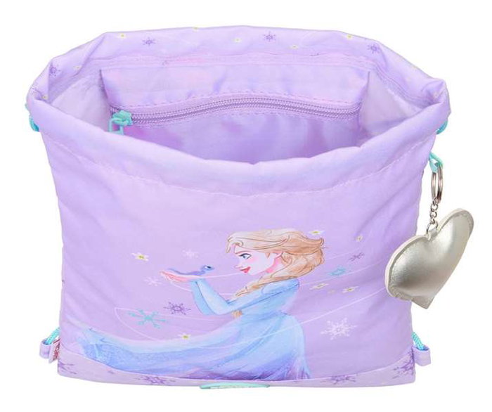 Bolsa Mochila con Cuerdas Frozen Spirit Lila 26 x 34 x 1 cm