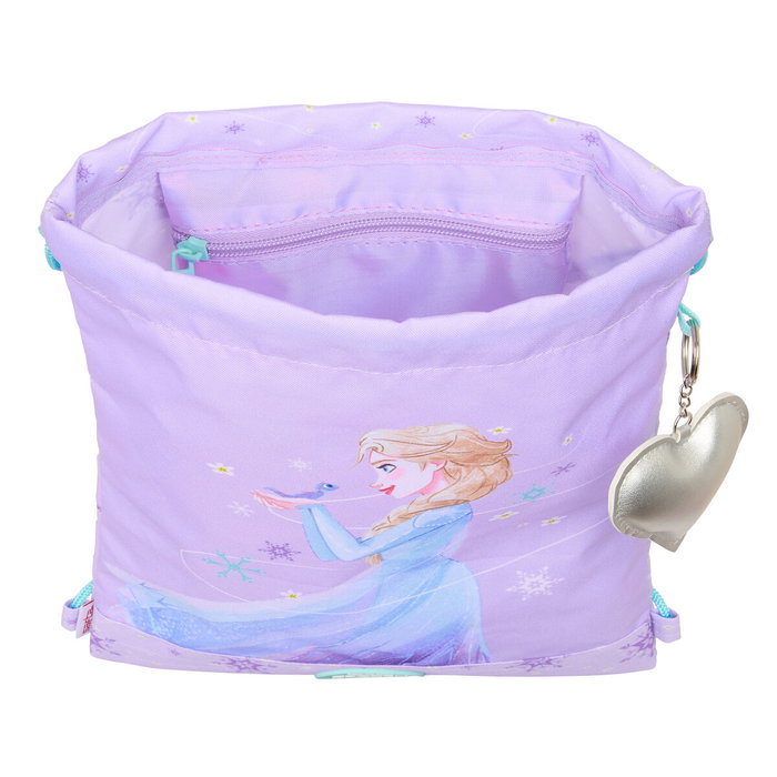 Bolsa Mochila con Cuerdas Frozen Spirit Lila 26 x 34 x 1 cm