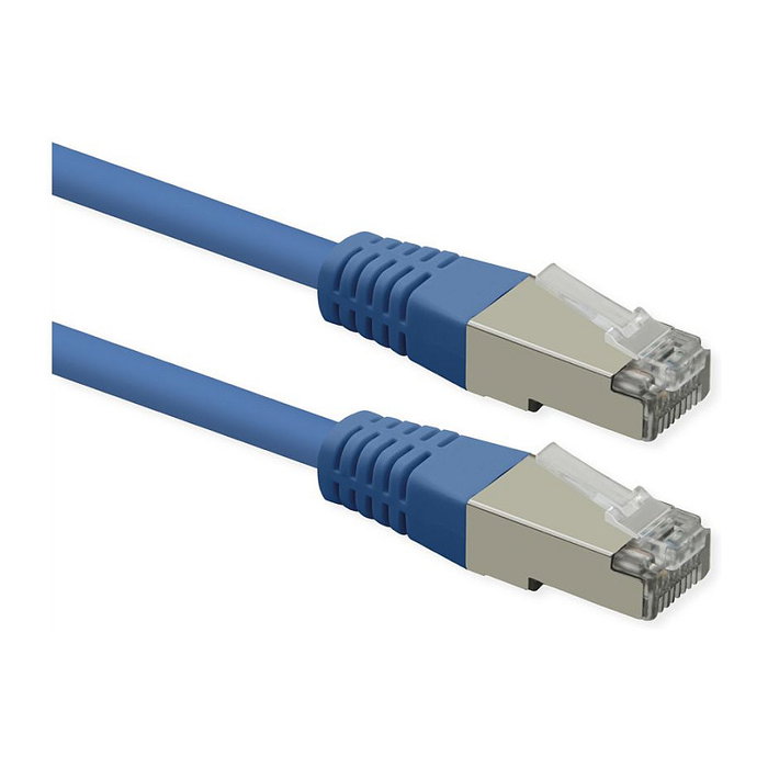 ROLINE Cable de parcheo Cat.6 Class E S/FTP PiMF azul, 3m