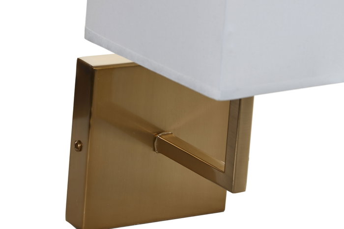 DKD Home Decor Lámpara Aplique Glam Blanco Negro Metal y Poliéster 19 x 30 x 15 cm (2 Unidades) DKD Home Decor Lámpara Aplique Glam Blanco Negro Metal y Poliéster 19 x 30 x 15 cm (2 Unidades)