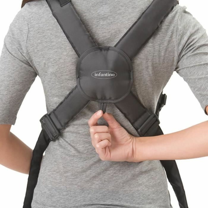 Infantino Mochila Porta Bebé Swift Ergonómica Negro/Azul Infantino Mochila Porta Bebé Swift Ergonómica Negro/Azul