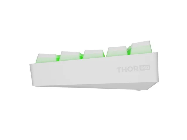 Genesis Thor 660 G2 RGB Blanca Gateron Brown Teclado Mecánico QWERTY USB-C con Retroiluminación RGB