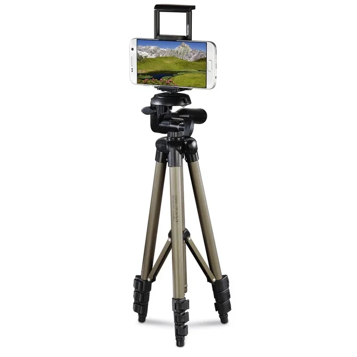 Hama Trípode 106 3D para Smartphone y Tableta, Champán Hama Trípode 106 3D para Smartphone y Tableta, Champán