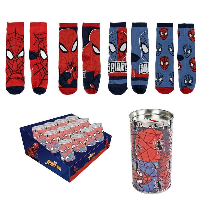 Cerdá Pack Calcetines 4 Piezas Spiderman T.23/26 Multicolor
