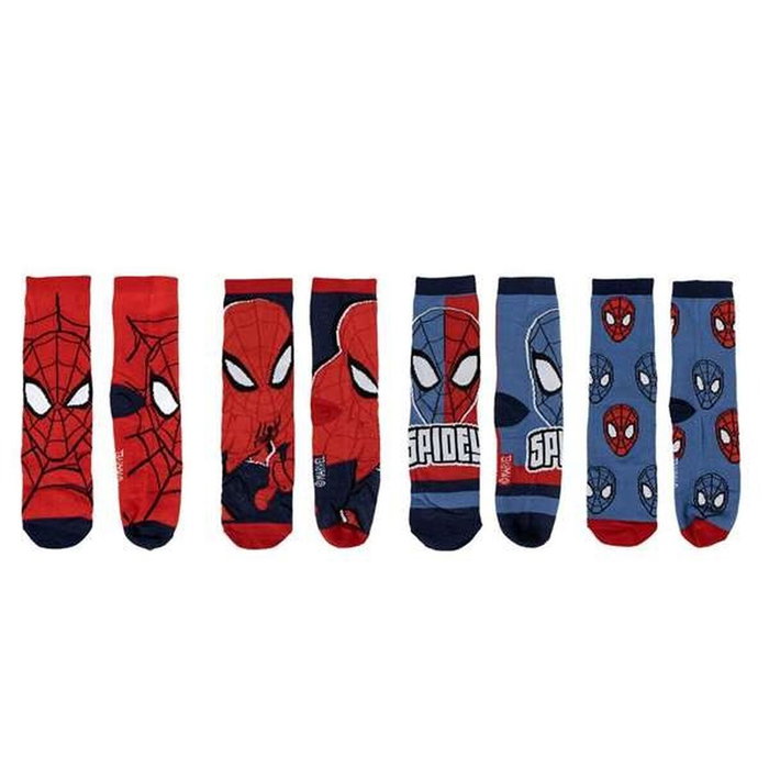 Cerdá Pack Calcetines 4 Piezas Spiderman T.23/26 Multicolor