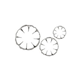 Tellier Cortafrutas - Corta Frutas de 3 Hojas en Forma de Flores, Acero Inoxidable