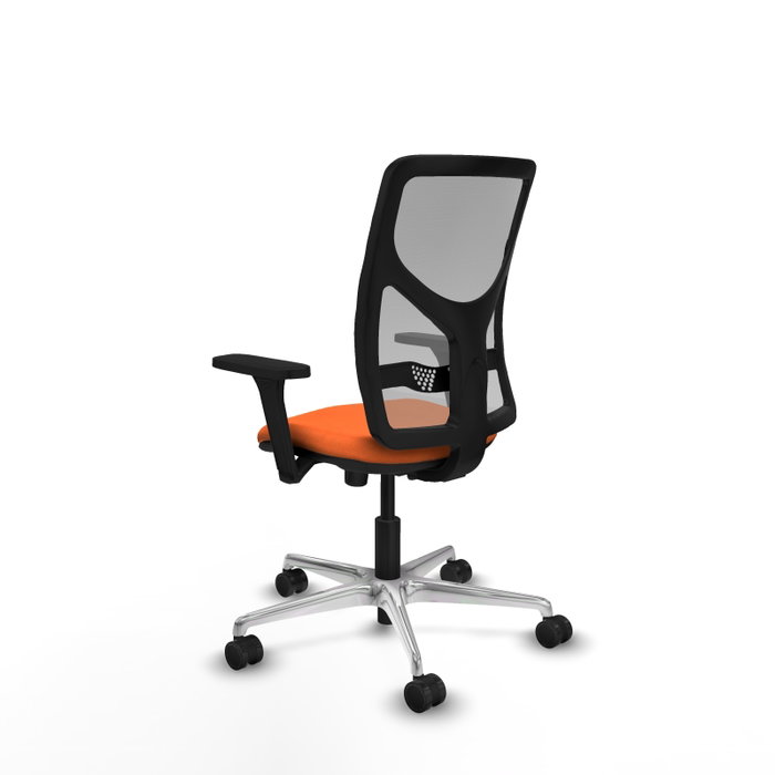 PIQUERAS Y CRESPO Silla de oficina Motilla Naranja y Gris