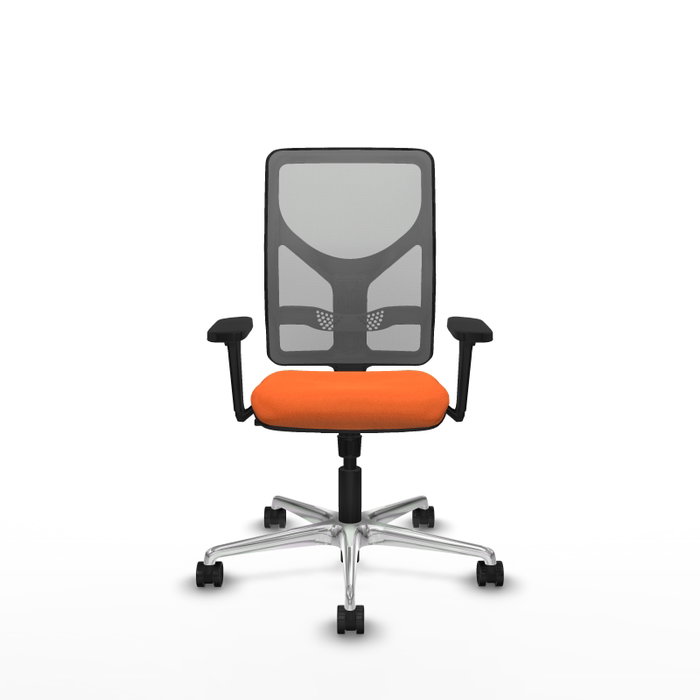 PIQUERAS Y CRESPO Silla de oficina Motilla Naranja y Gris