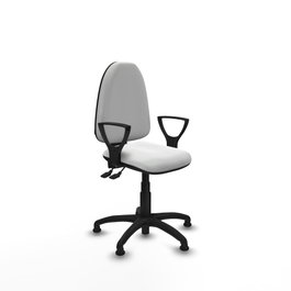 PIQUERAS Y CRESPO Silla de oficina Aýna Blanca con mecanismo Asincro