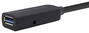 Aisens Cable Prolongador USB 3.0 con Amplificador, Tipo A Macho a Hembra, 5m, Negro