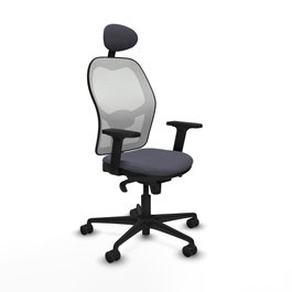 PIQUERAS Y CRESPO Silla de oficina Jorquera Gris y Blanca