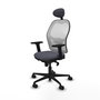 PIQUERAS Y CRESPO Silla de oficina Jorquera Gris y Blanca