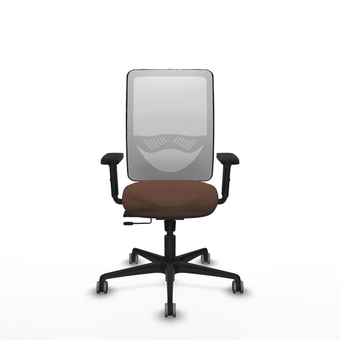 PIQUERAS Y CRESPO Silla de oficina Zulema con mecanismo Sincro/Traslack, Marrón oscuro y Blanco PIQUERAS Y CRESPO Silla de oficina Zulema con mecanismo Sincro/Traslack, Marrón oscuro y Blanco