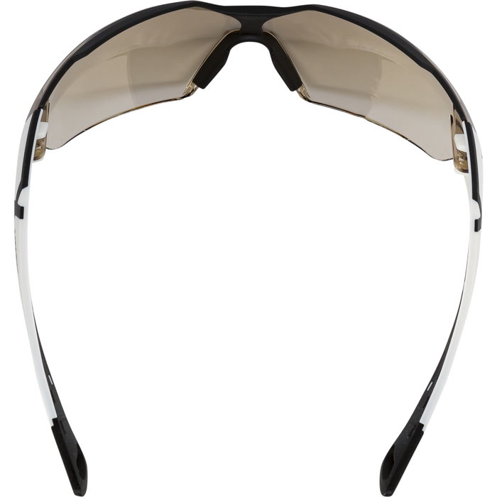 uvex pheos cx2 spectacles blanco/negro con lentes marrones