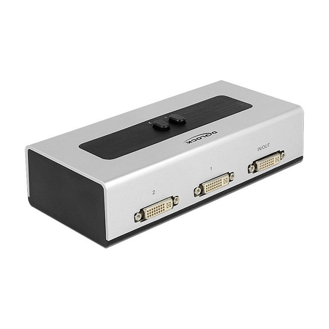 Delock Conmutador DVI 2 Entradas a 1 Salida 87664, 1920 x 1200 Pixeles, Negro y Gris, Plástico Delock Conmutador DVI 2 Entradas a 1 Salida 87664, 1920 x 1200 Pixeles, Negro y Gris, Plástico