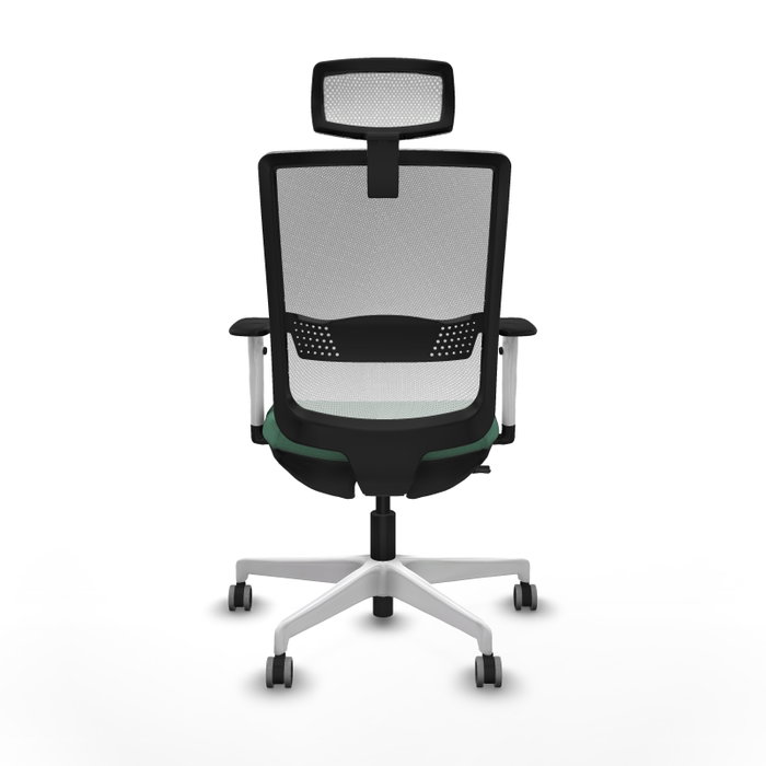 PIQUERAS Y CRESPO Silla de oficina Haches Verde esmeralda y Blanco PIQUERAS Y CRESPO Silla de oficina Haches Verde esmeralda y Blanco